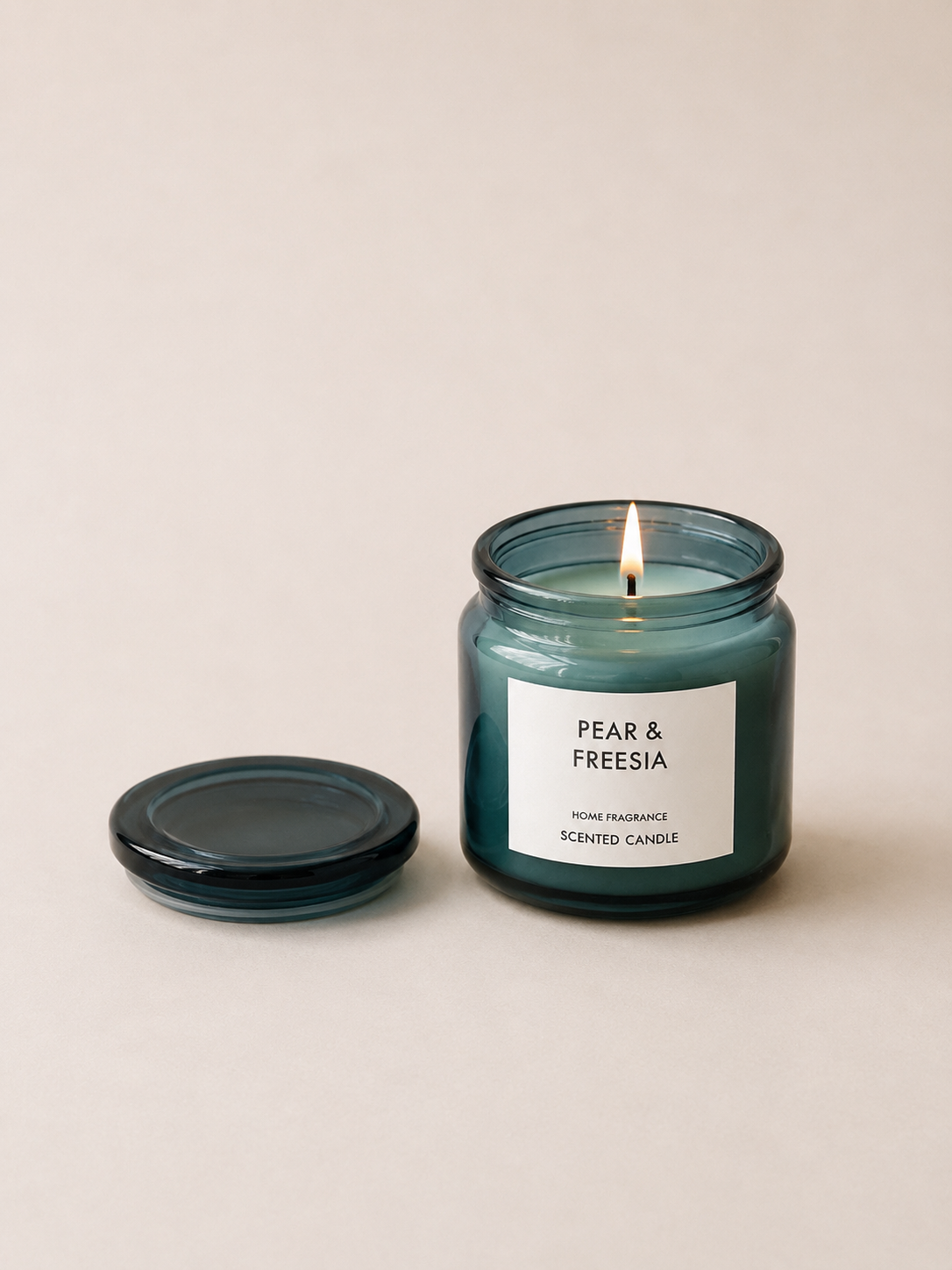 Ароматическая свеча Pear & Freesia, бирюзовая, модель X-CND8-C