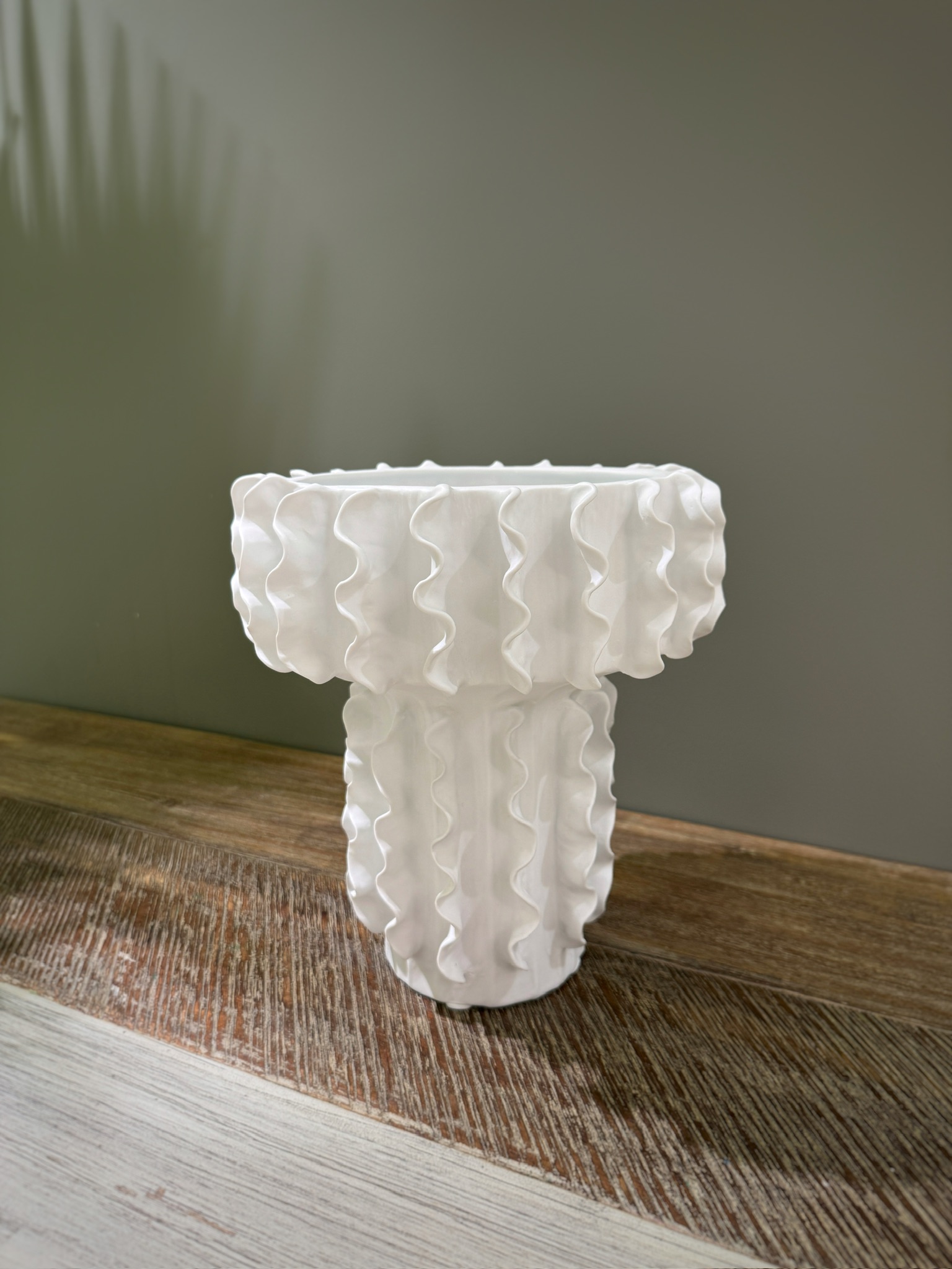 Керамическая ваза ручной работы в форме цветочной башни X-VASE-Y1XL