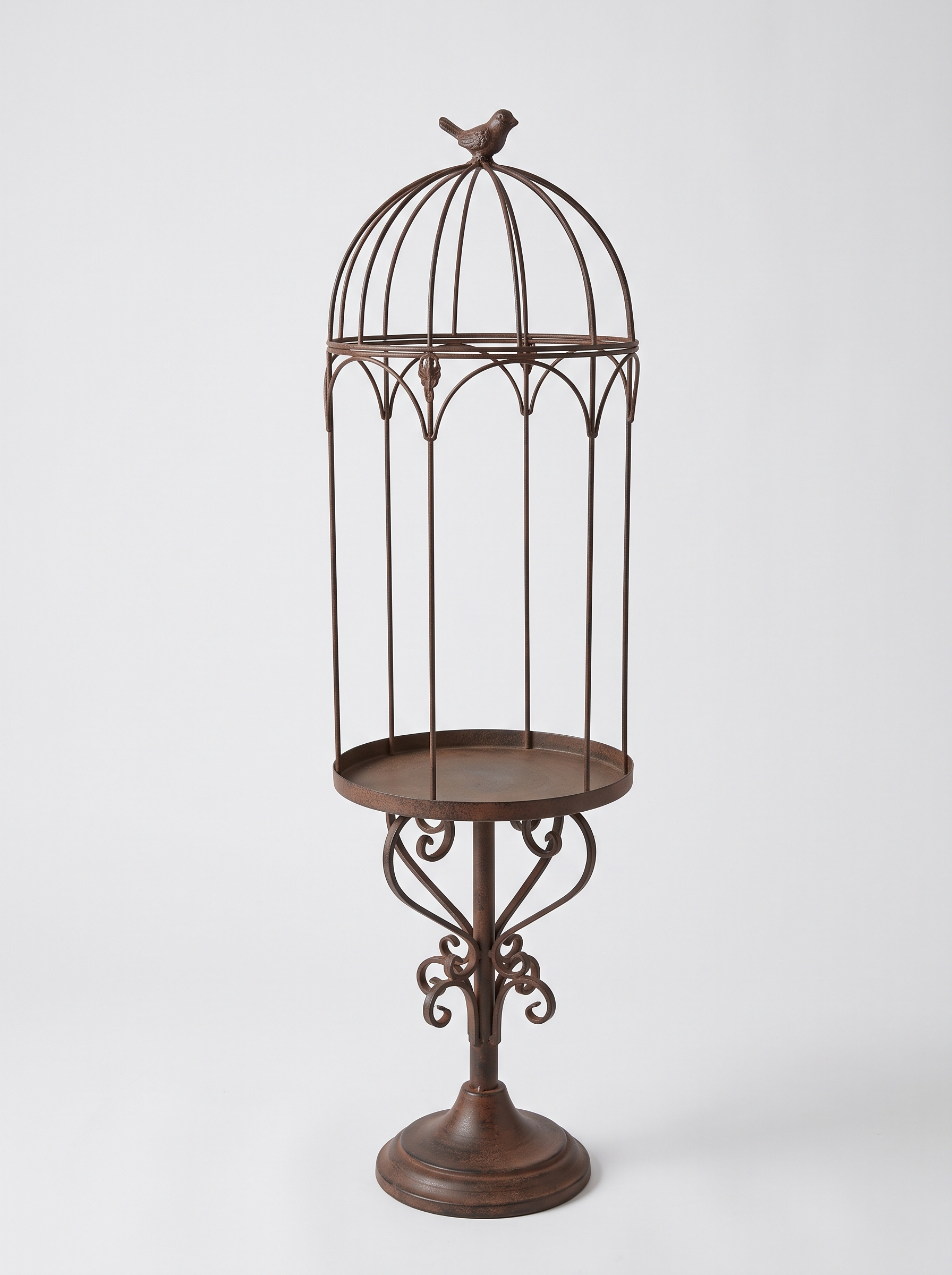 Bird feeder on legs, metal, diameter 22 cm, height 75.5 cm, model X-GRM4