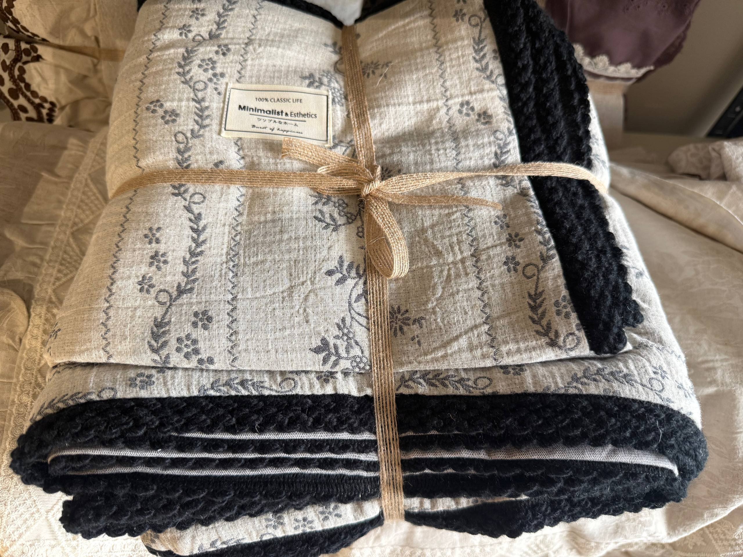 Эстетичное постельное белье в стиле Романс с кружевами, варенный 100% хлопок, X-BEDS10