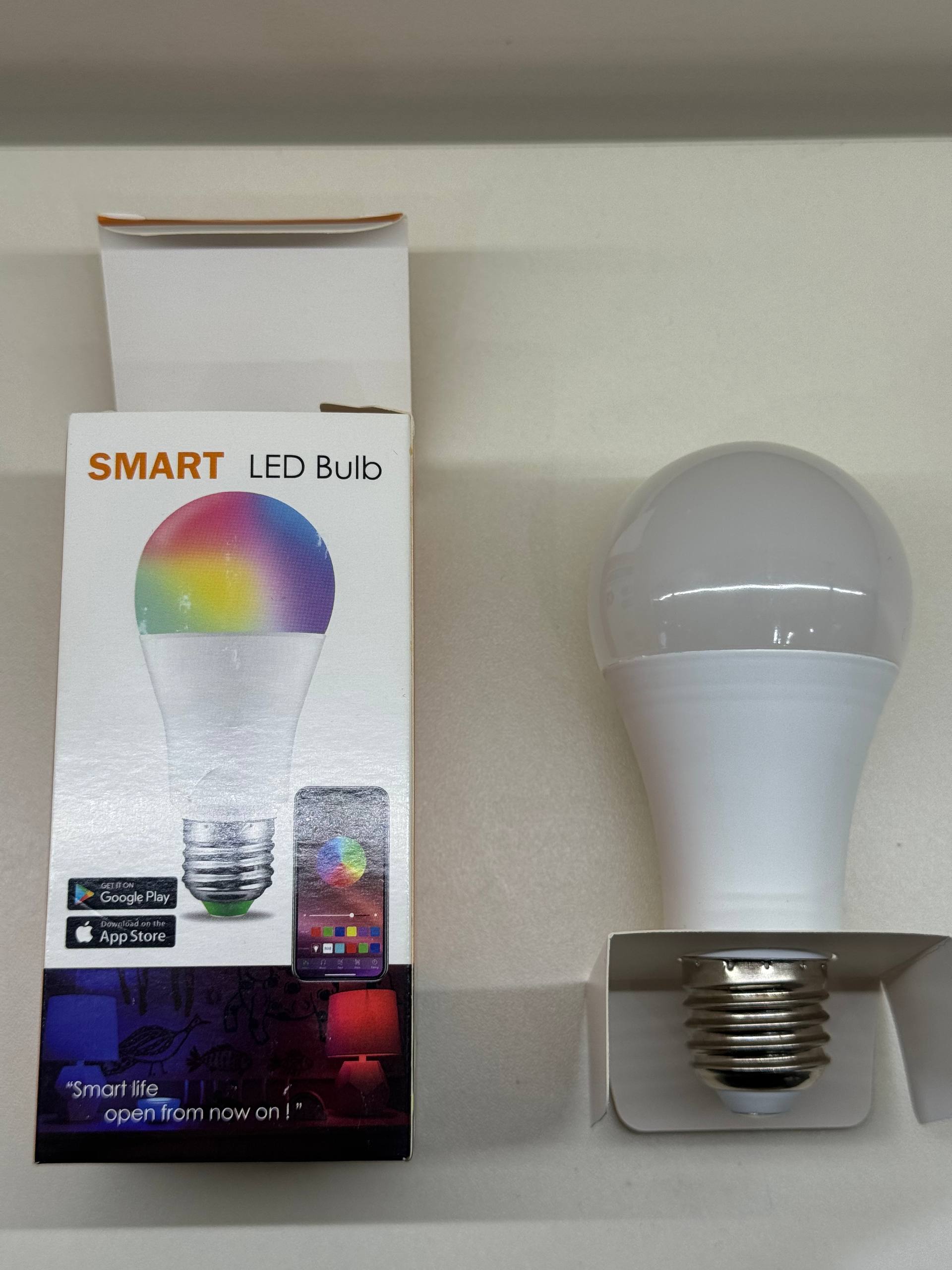 Умная SMART LED лампа RGB (Bluetooth)