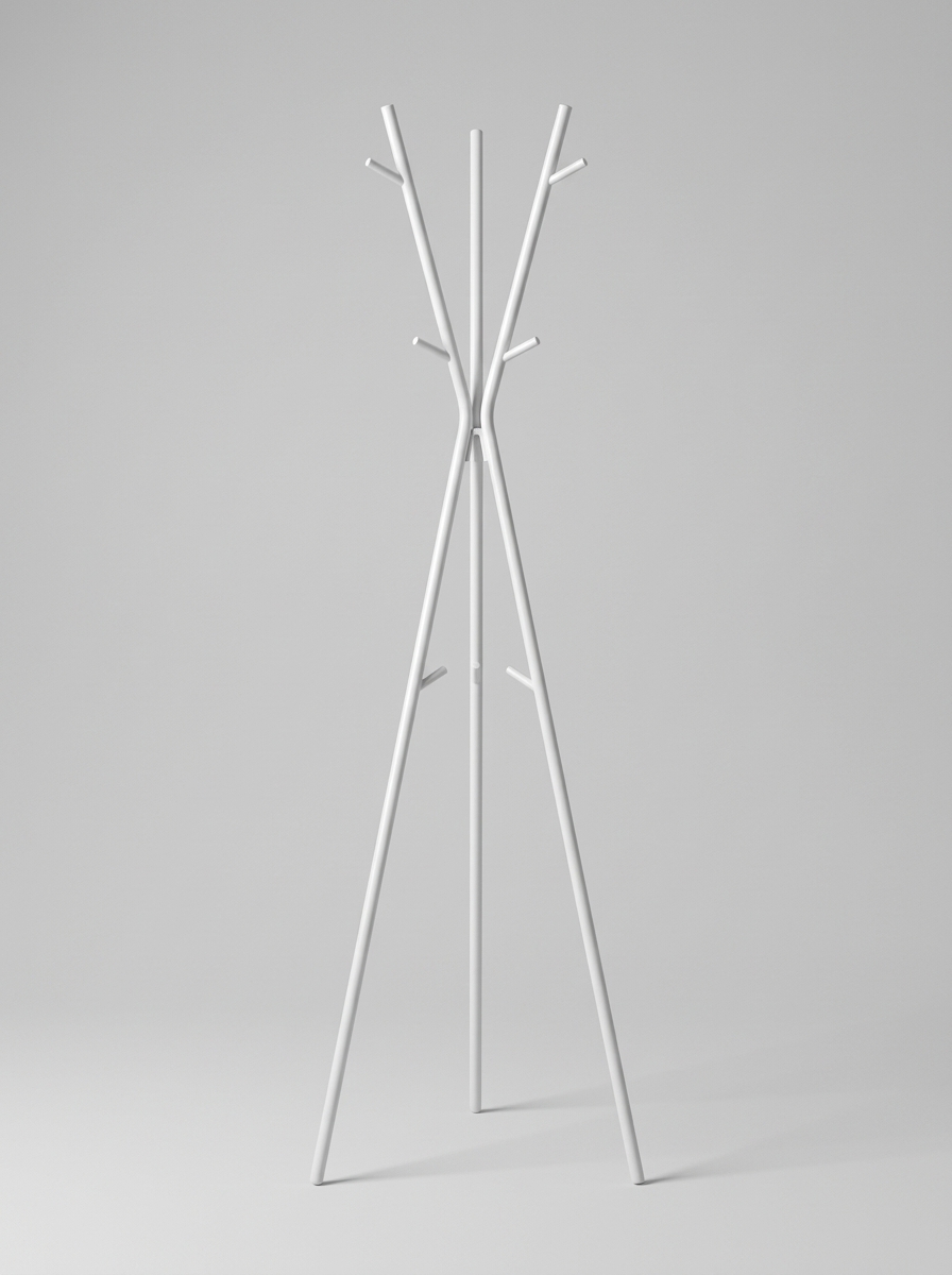 Floor coat rack, metal, 63 × 63 × 169 cm, model X-GRM13