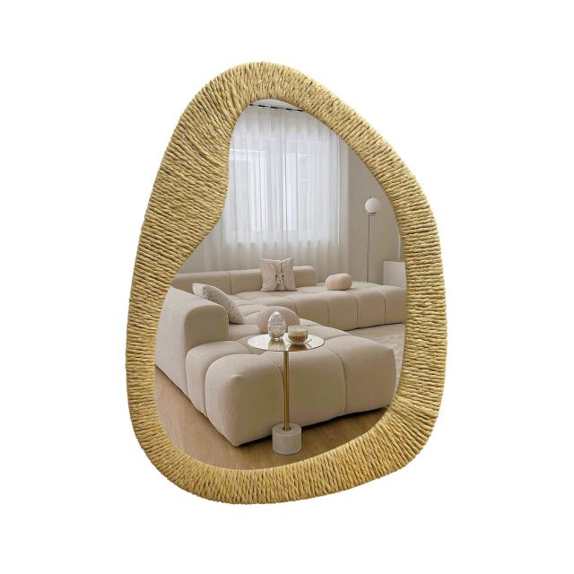 Зеркало с закруглениями в тропическом стиле, модель MIRR2