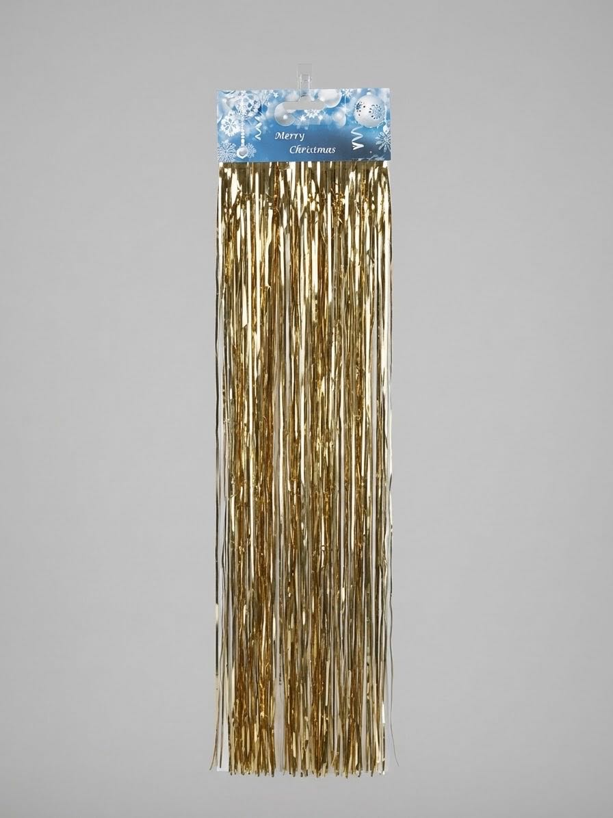 Дождик новогодний золотисто-серебряный, 25 × 50 см, X-NYR7
