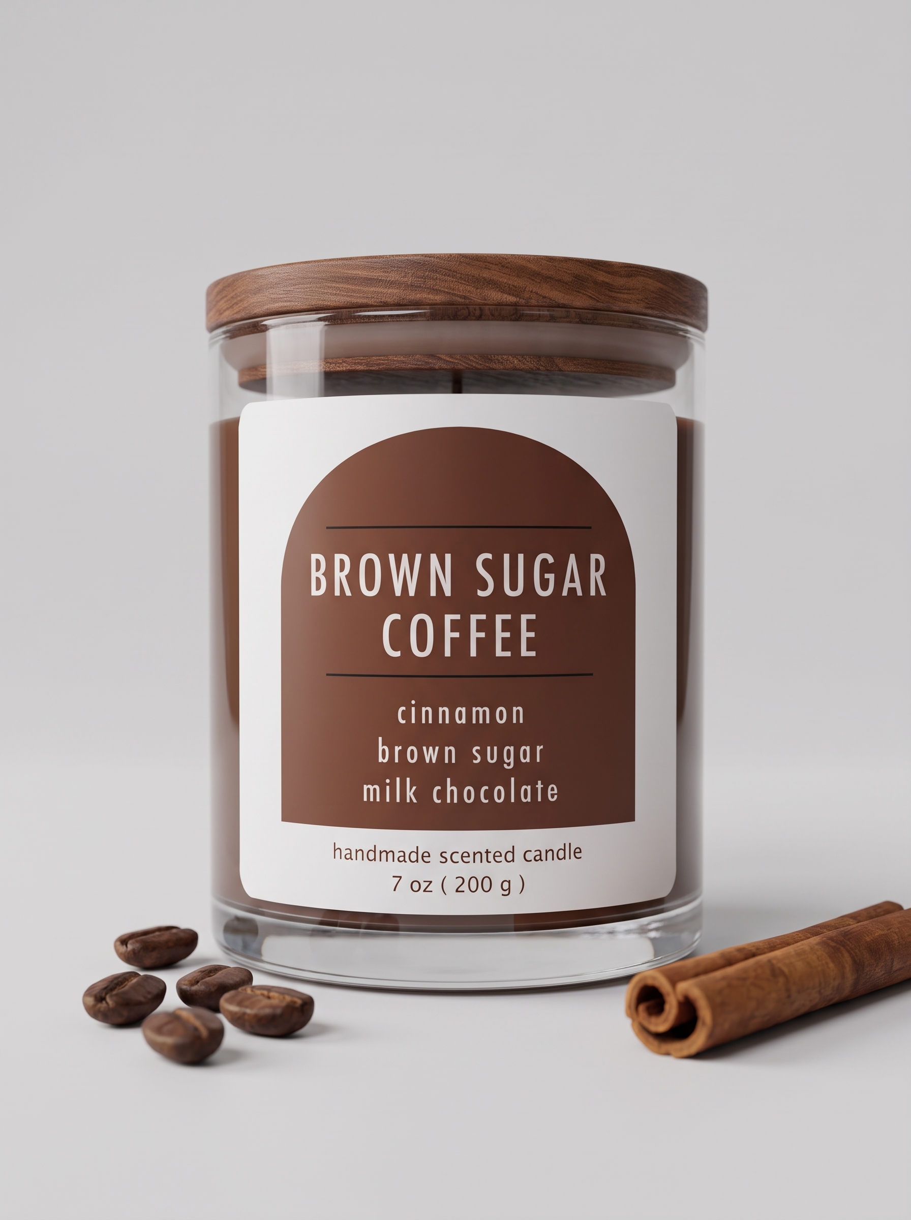 Ароматическая свеча «Brown Sugar Coffee», 200 г, модель X-CND12A