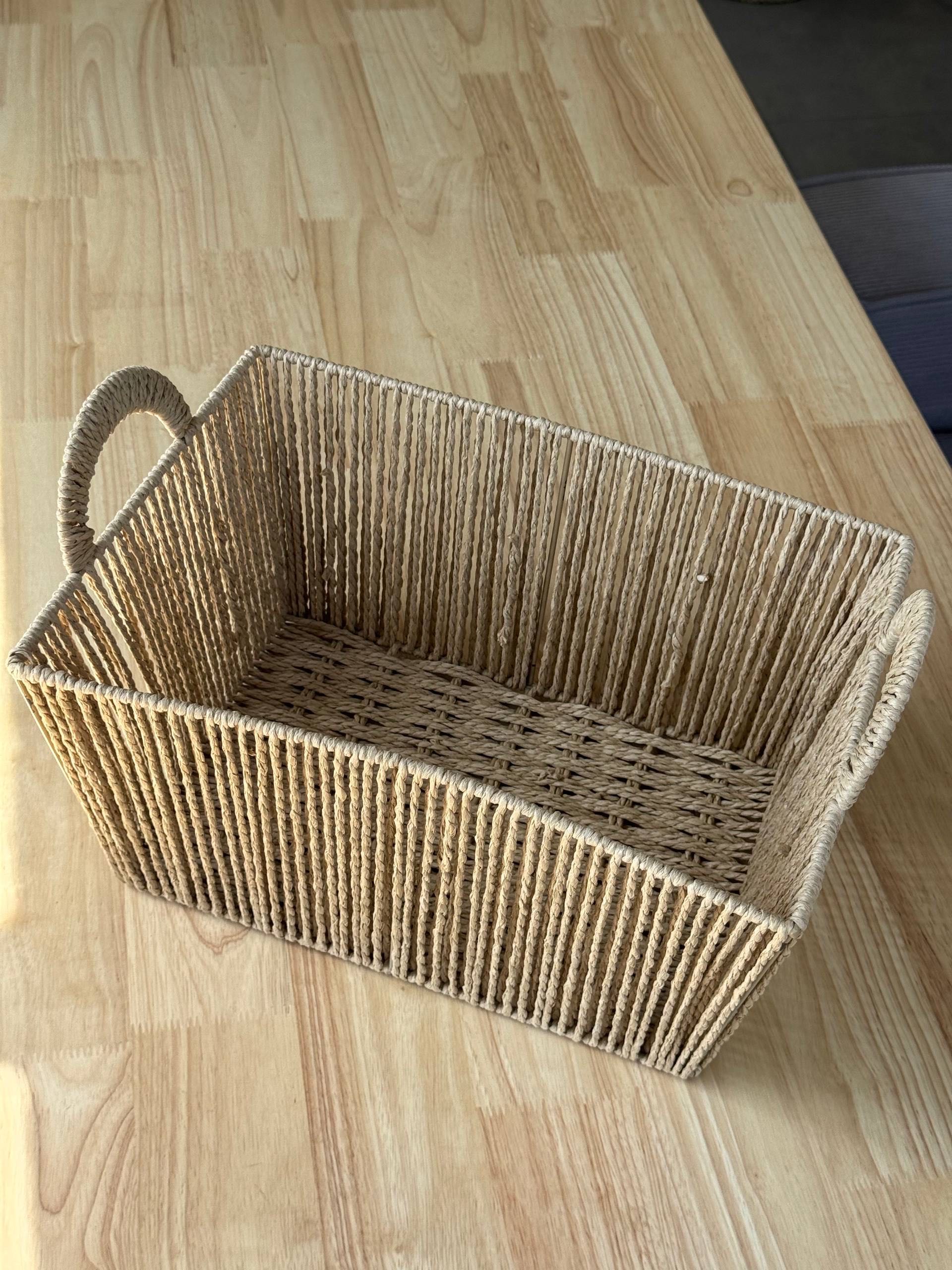 Плетеная корзина для хранения X-BS17L. Размер: 36 × 21 × 24 см