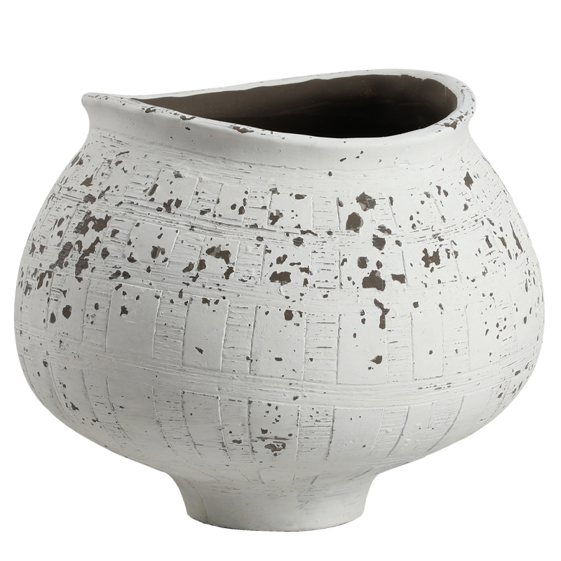 Ваза Florenco, с черными брызгами, ручной работы X-VASE27XL