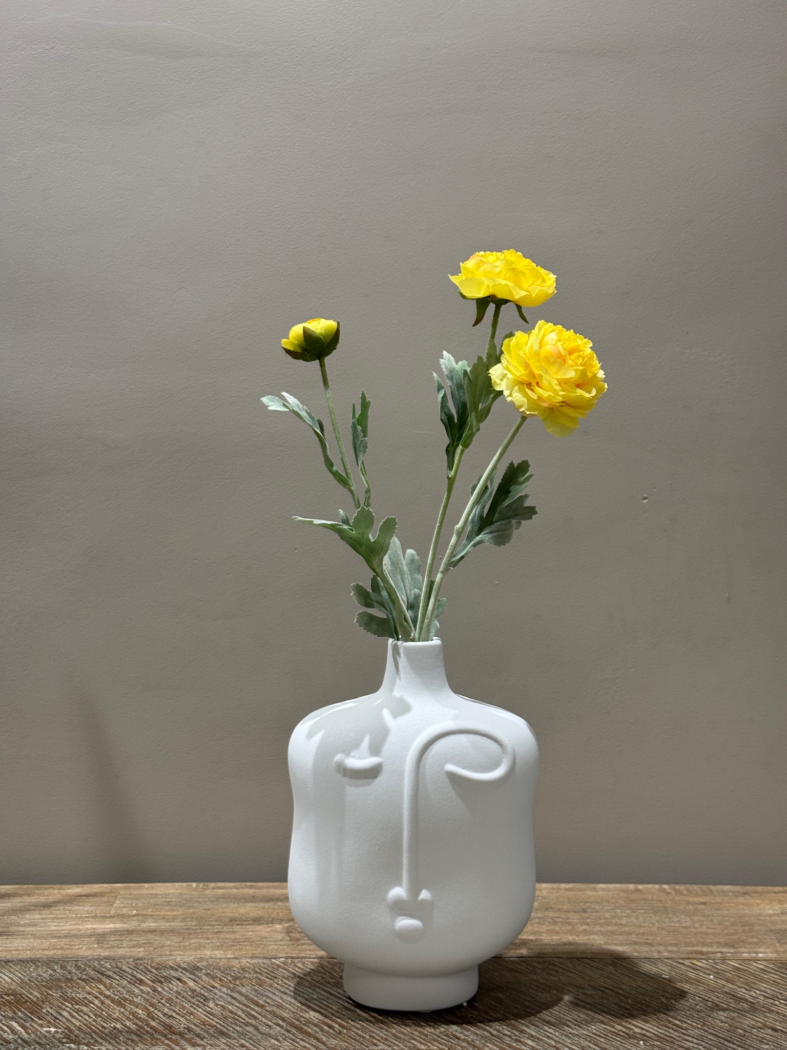 Керамическая ваза ручной работы в виде лица X-VASE-Y5