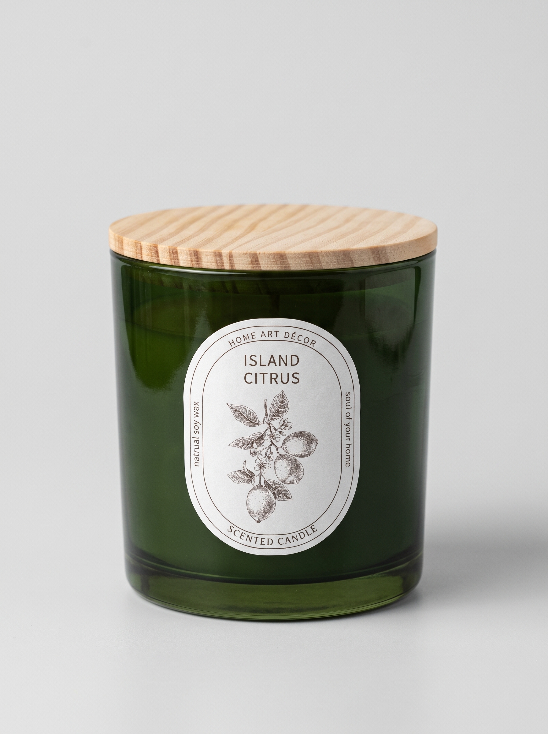 Aromali sham «Island Citrus», soya mumi. Model X-CND13B
