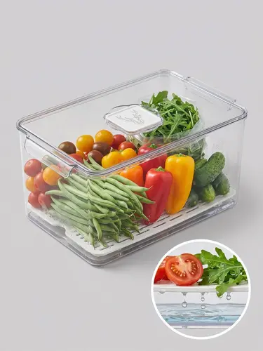 Muzlatgich uchun baland organizator konteyner (Drenajli), model X-RC1C