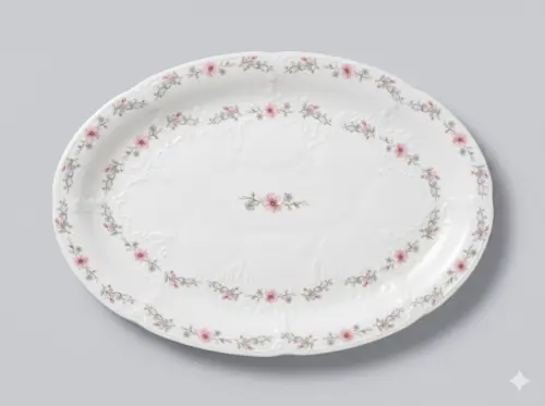 Seramika oval likopcha «Gul-vizantiy» 30sm x 21.5sm, model X-CPL38E