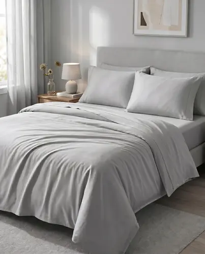 TENCEL™ Lyocell to'shak to'plami, Yevro, 4 dona, kulrang