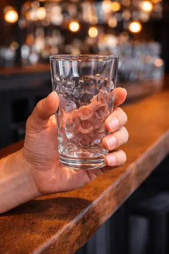 Dumaloq relyefli haybol stakan, 300 ml