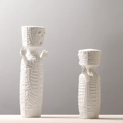 Designer Ceramic Human Figurine X-VASE-Y8