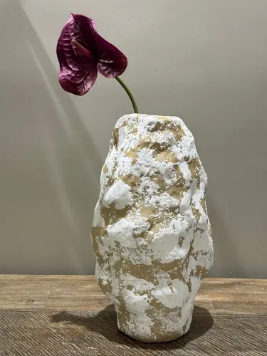 X-VASE-Y10 Tosh Shaklidagi Qo'lda Ishlangan Keramika Vazasi