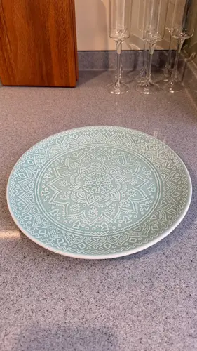 Etnik naqshli keramik tarelka (27sm) X-MPL42B