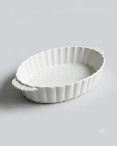 Issiqqa chidamli chinni pirog idishi, 34sm x 23sm, model X-CB3L