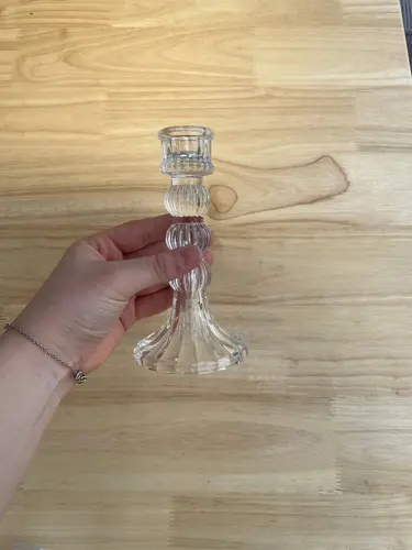 Ingichka shamlar uchun shisha shamdon, model X-GV16