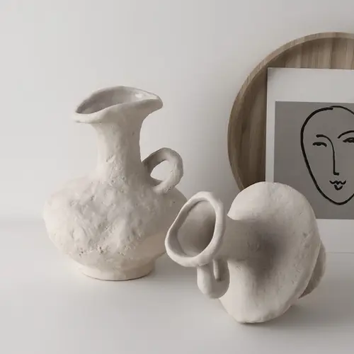 Noyob qo'lda ishlangan keramika vaza X-VASE-V8