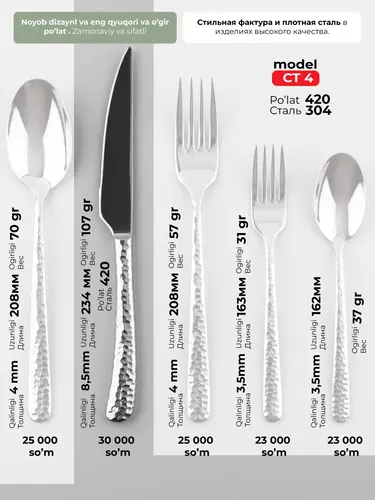 Table Knife X-CT4A