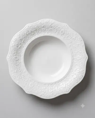 Sho'rva tarelkasi: 22.5x5sm, X-CPL23C, "O'rama" naqsh