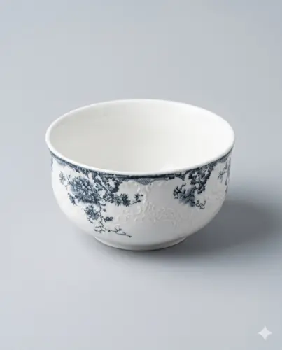 Seramika kichik likopcha «To'q ko'k gul-vizantiy» uslubida (12sm x 7sm), model X-CPL39C