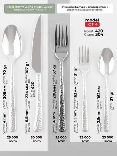 Table Fork X-CT4C