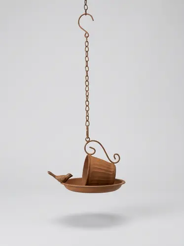 Osma qush yemlagich, metall, 21 × 16 × 45 sm, model X-GRM8