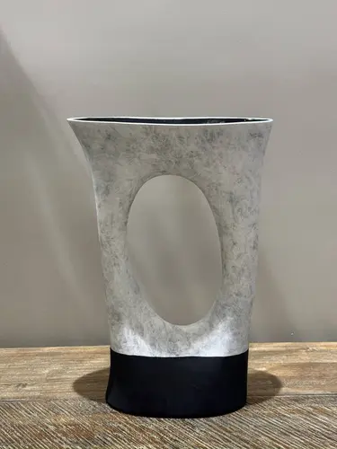 X-VASE-V19 Qo'lda ishlangan ikki qavatli keramika vaza
