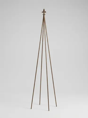 O'rmalovchi o'simliklar uchun piramida tayanchi, metall, 25 × 25 × 180 sm, model X-GRM5L