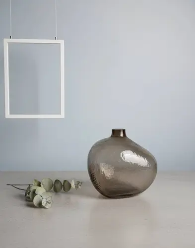 Teksturali shisha shar vaza