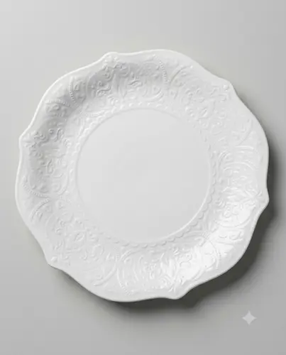 Dessert tarelkasi: 22.5x2.5sm, X-CPL23B, "O'rama" naqsh