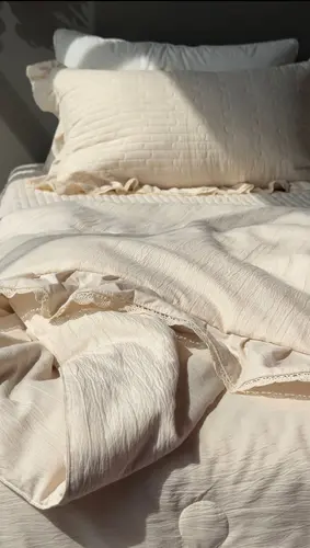 Thickened bedding and quilt set, 100% cotton with holofiber filling, X-BEDS11