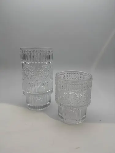 Naqshli kichik shisha stakan 150ml
